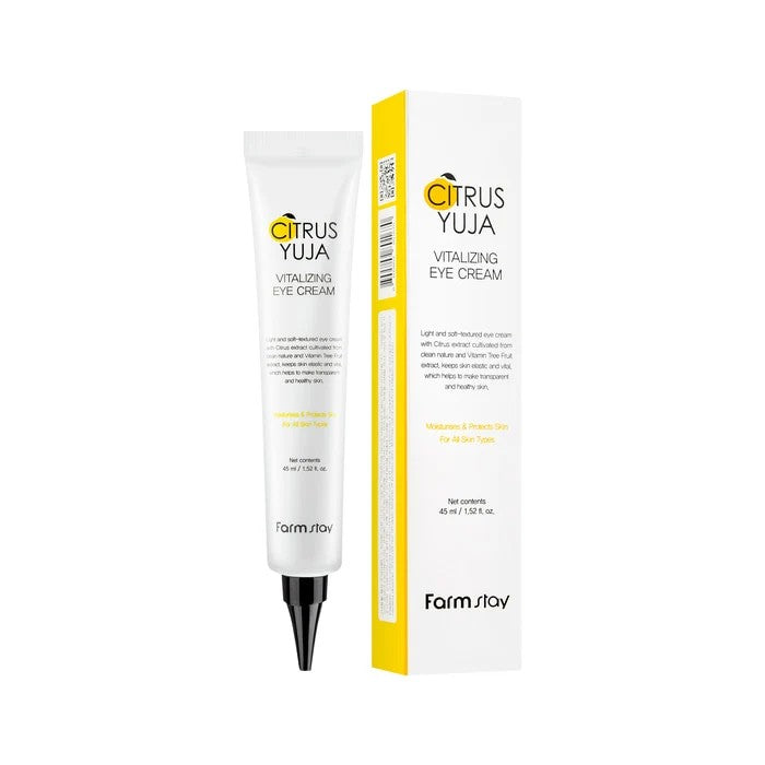 Farmstay Citrus Yuja Vitalizing Eye Cream silmakreem yuzu ekstraktiga
