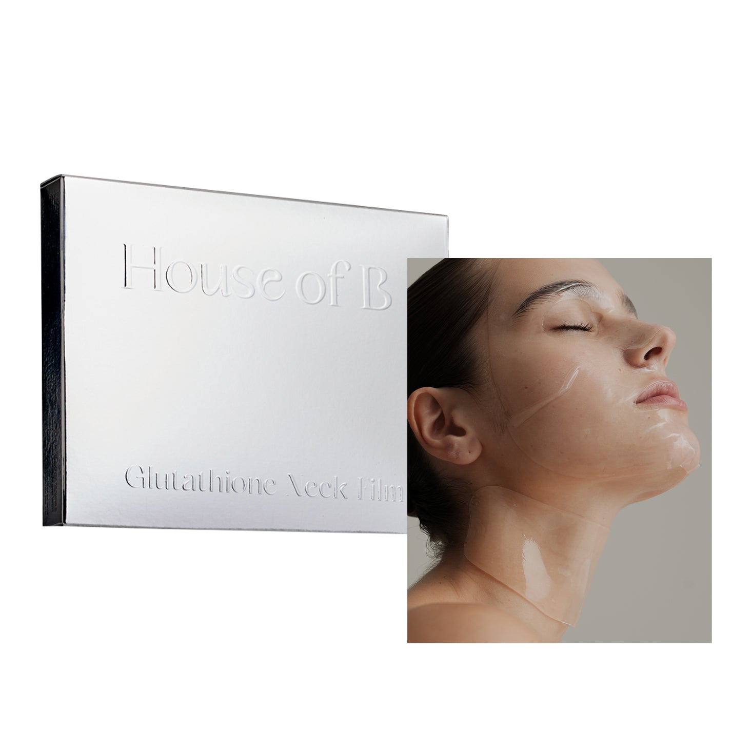House of B Glutathione Anti-Wrinkle Neck Mask - vananemisvastane kaelamask glutatiooniga (5 tk)