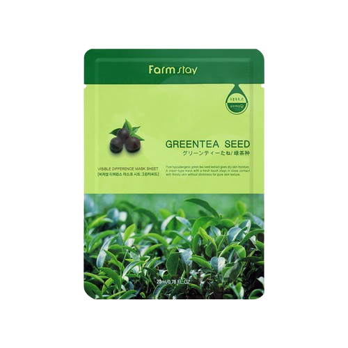 Farmstay Visible Difference Mask Sheet - Green Tea Seed kangasmask, 23ml
