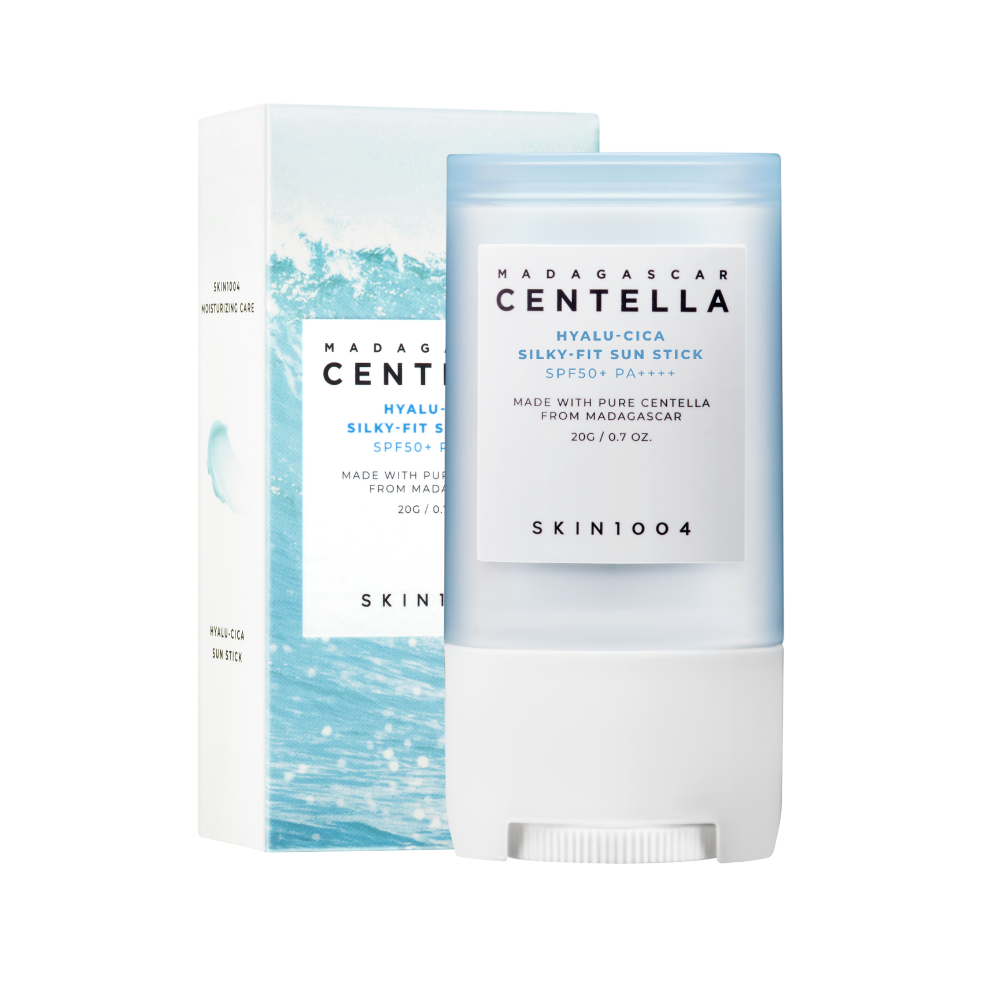 Madagascar Centella Hyalu-Cica Silky-Fit Sun Stick SPF50+ päikesekaitsepulk koos pakendiga 