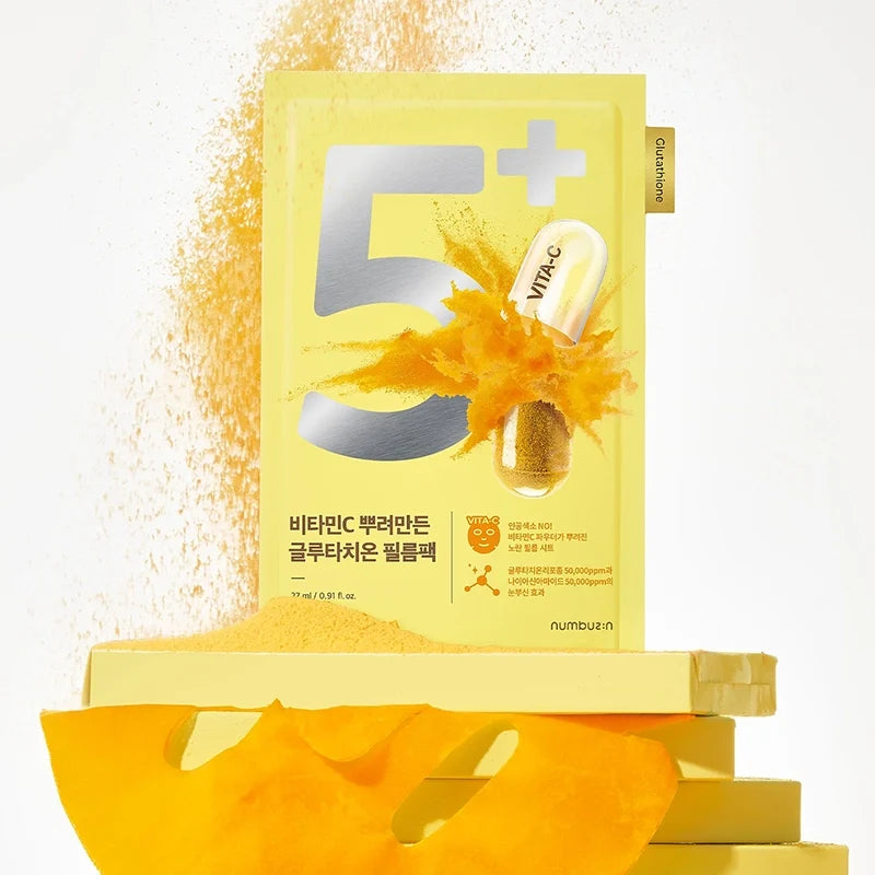 Numbuzin No. 5 Vitamin Spotlight Sheet Mask kirgastav kangasmask, 27ml