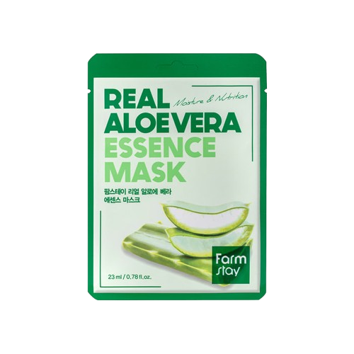 Farmstay Real Aloe Vera Essence Mask aaloe ekstraktiga kangasmask, 23ml