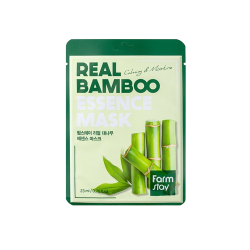 Farmstay Real Bamboo Essence Mask bambuse ekstraktiga kangasmask, 23ml