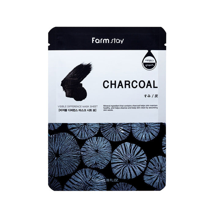 Farmstay Visible Difference Mask Sheet Charcoal kangasmask