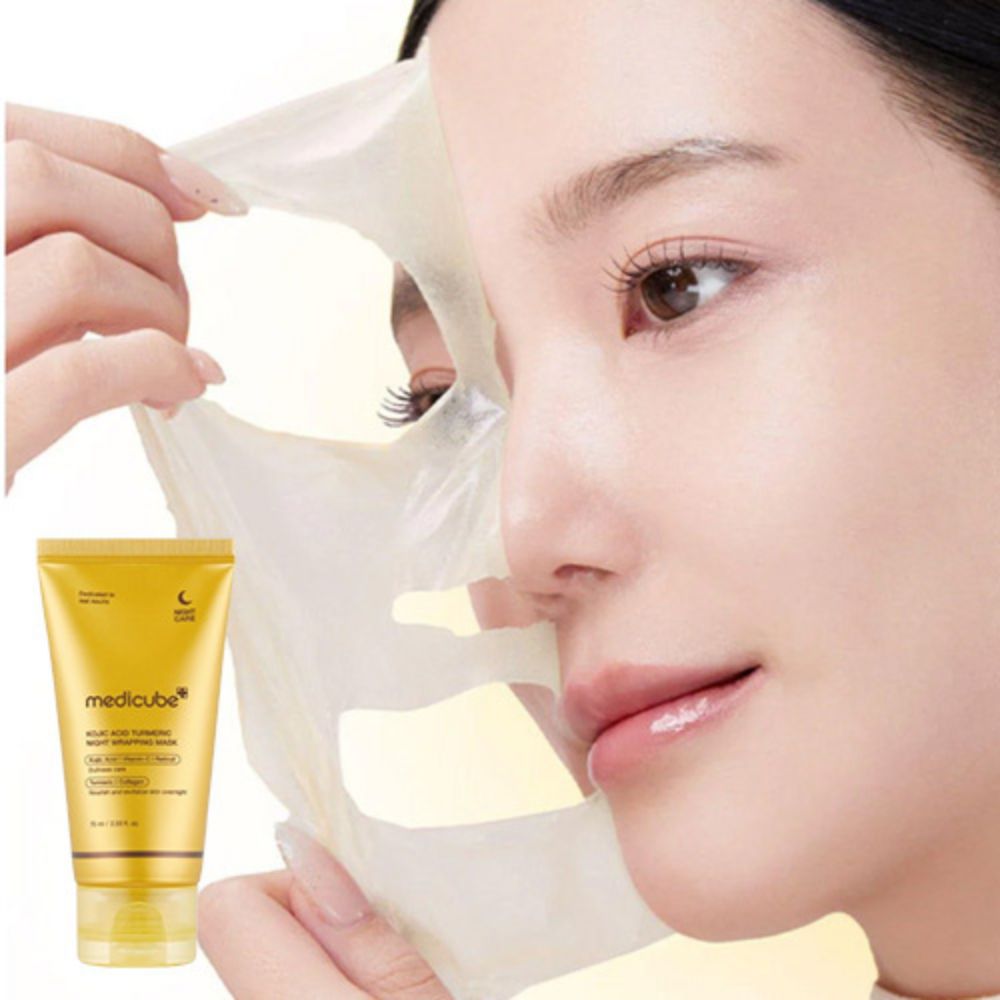 Medicube Kojic Acid Turmeric Overnight Wrapping Mask, 75ml