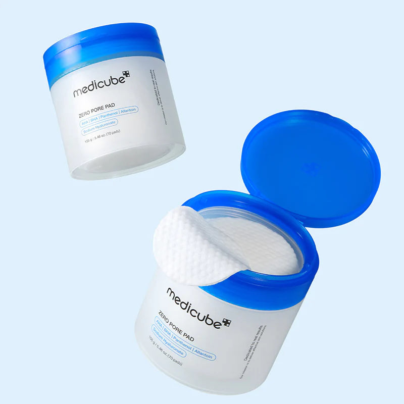 Medicube Zero Pore Pad 2.0 toonikupatjade purk avatuna