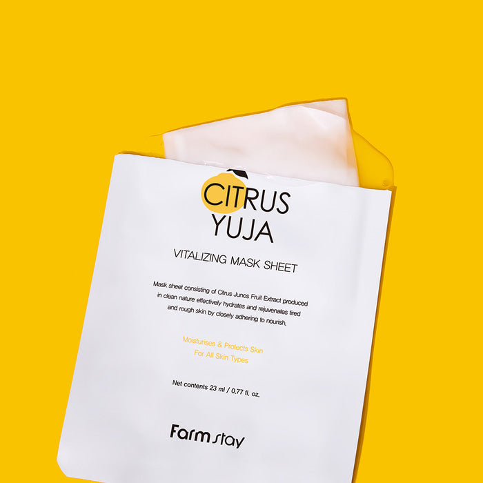 Farmstay Citrus Yuja kangasmaski koostisosad