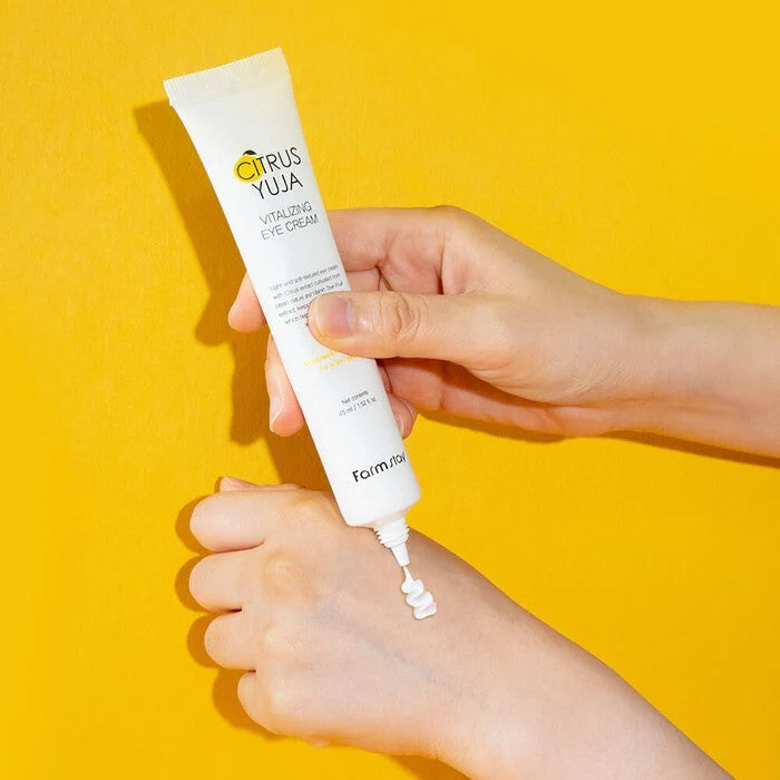 Farmstay Citrus Yuja Vitalizing Eye Cream silmakreem yuzu ekstraktiga
