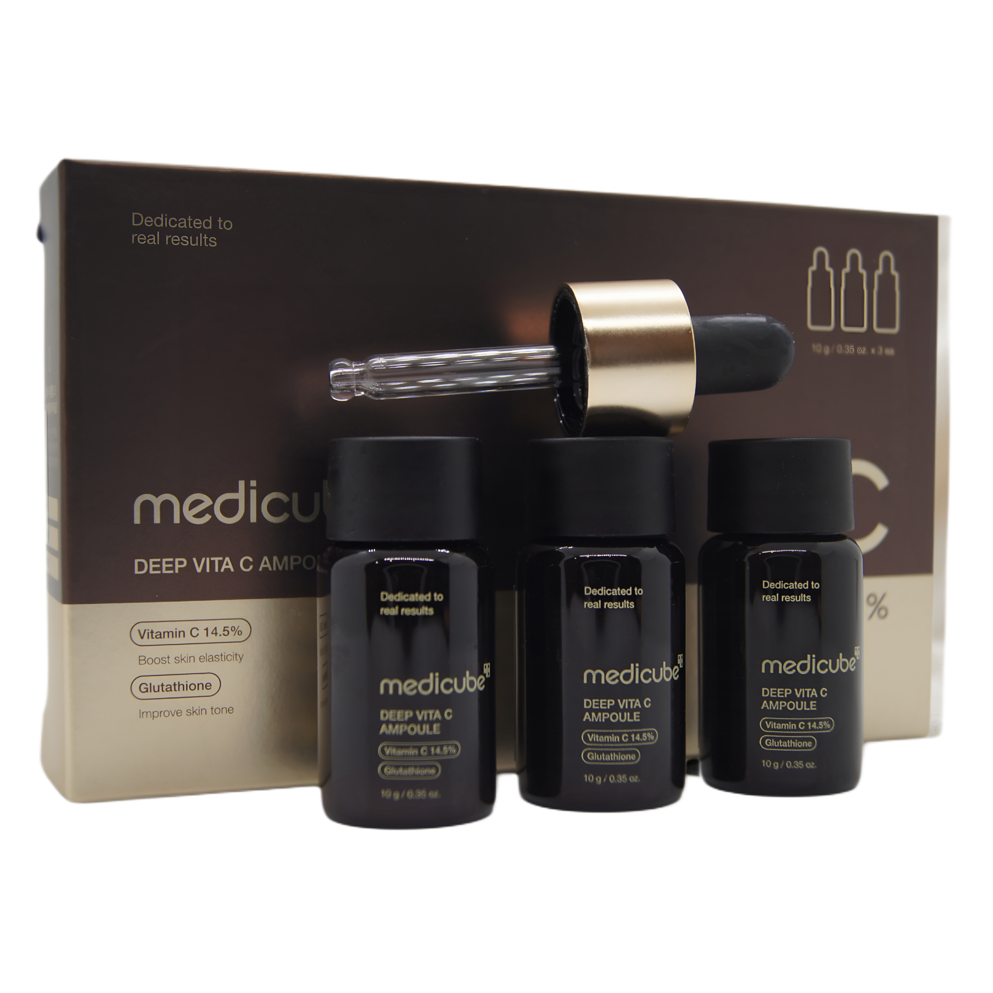 Medicube Deep Vita C Ampoule kolm ampulli, pipett ja paknd