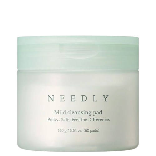 Needly Mild Cleansing Pad näopuhastuspadjakeste purk läbipaistval taustal
