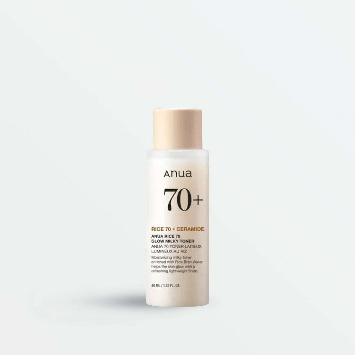 Anua Rice 70 Glow Milky Toner - sära andva efektiga näovesi 40ml