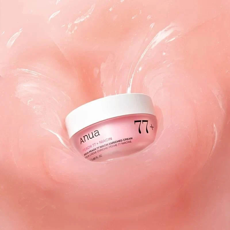 Anua Peach 77% Niacin Enriched Cream - niisutav ja kirgastav näokreem 50ml