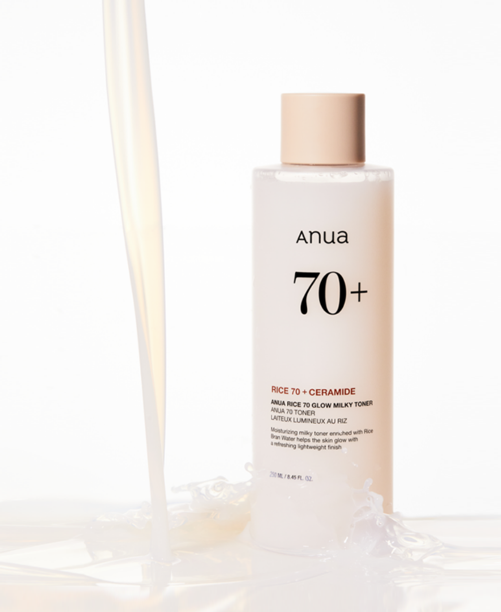 Anua Rice 70 Glow Milky Toner - sära andva efektiga näovesi 250ml