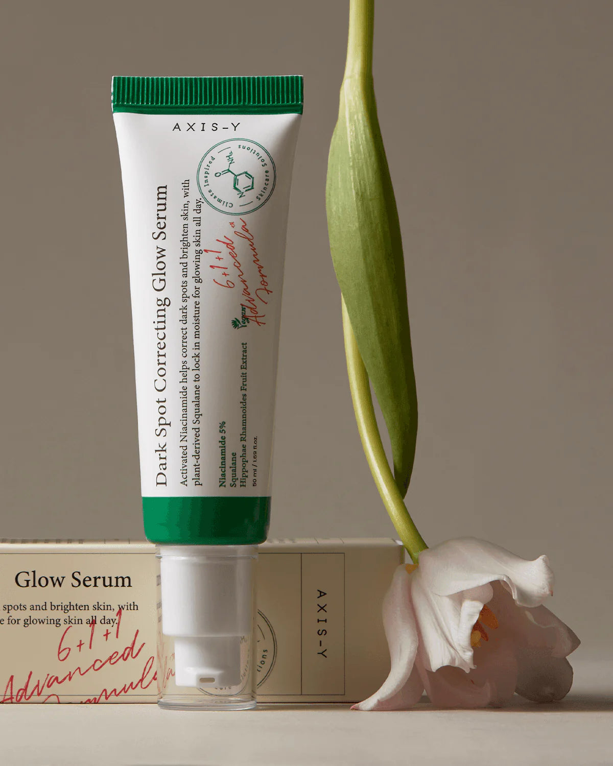 Axis-Y Dark Spot Correcting Glow seerum ja selle koostisosad