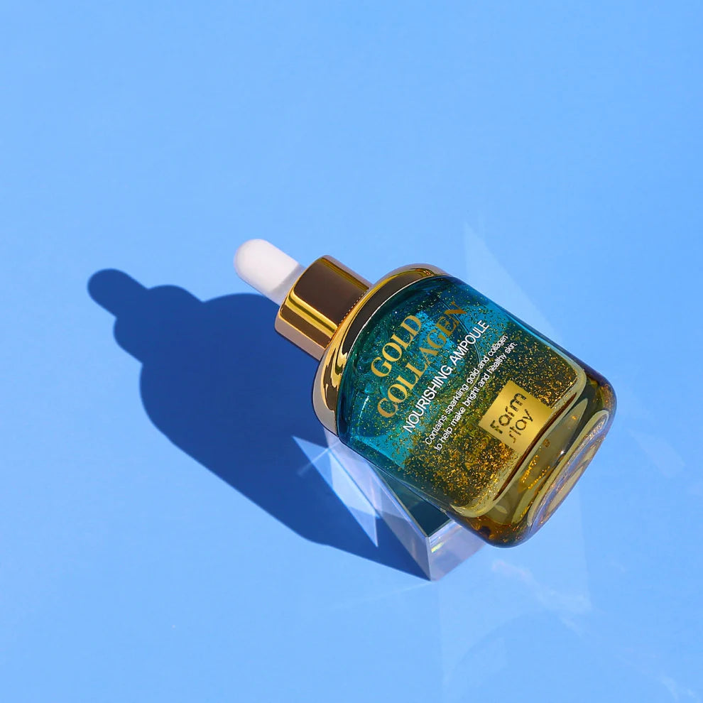 Farmstay Gold Collagen seerumi tekstuur pipetiga