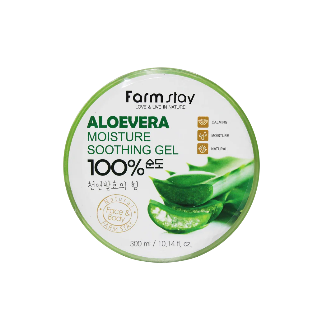 Farmstay Aloe Vera aaloe geeli purk ja tekstuur