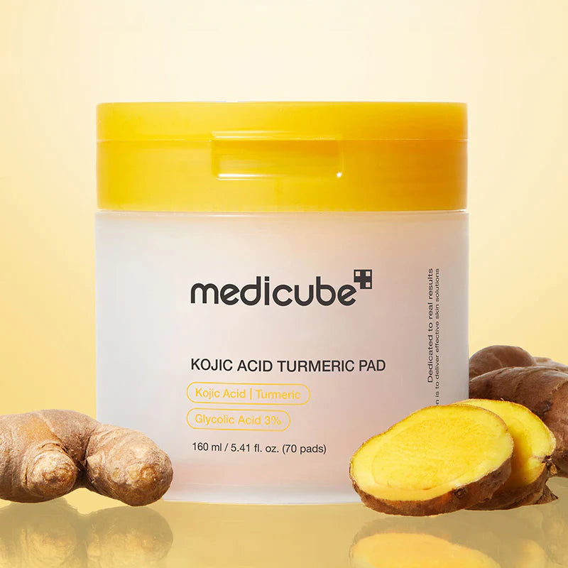 Medicube Kojic Acid Turmeric Toner Pad – toonikupadjad pigmendilaikudele 70tk
