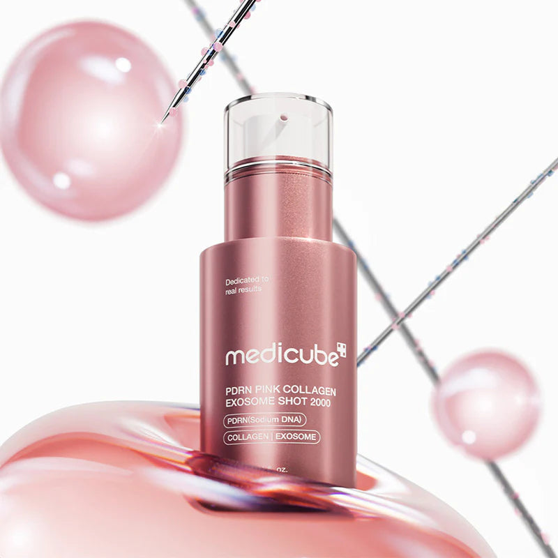 Medicube PDRN Pink Collagen Exosome Shot Ampoule 2000 – mikronõel-efektiga seerum, 30ml