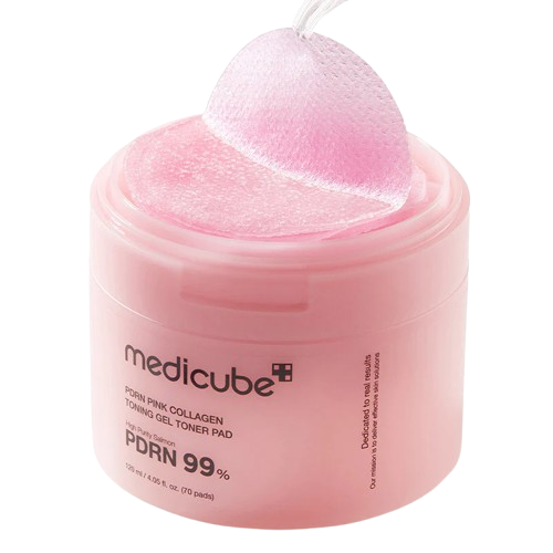 Medicube PDRN Pink Collagen Gel Toner Pad – niisutavad toonikupadjad, 70tk