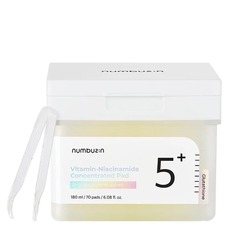 Numbuzin Vitamin Niacinamide Concentrated Pad packaging on a white background