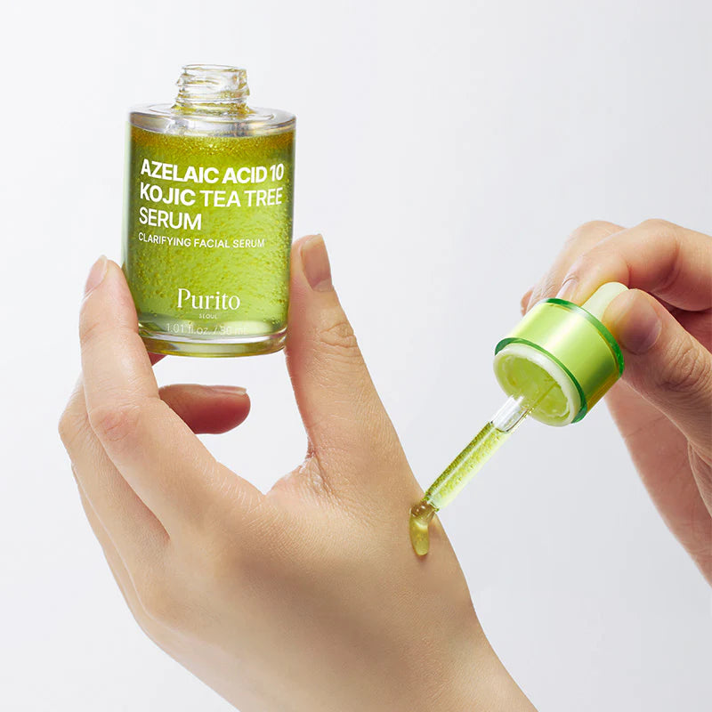 Purito Azelaic Acid 10 Kojic Tea Tree Serum  aselaiin- ja koijhappe ning teepuuõliga seerum, 30ml