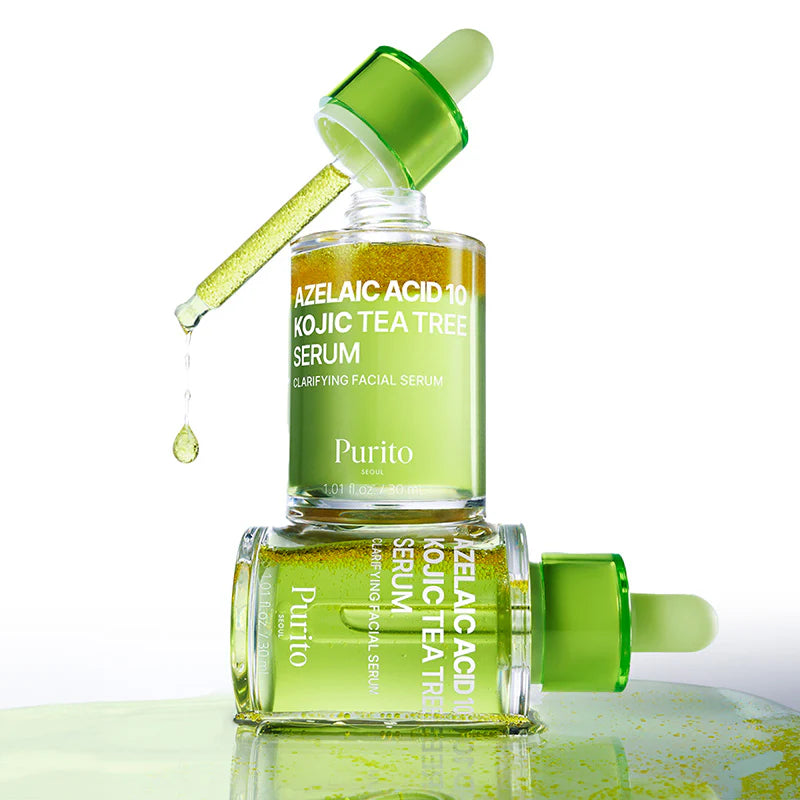 Purito Azelaic Acid 10 Kojic Tea Tree Serum  aselaiin- ja koijhappe ning teepuuõliga seerum, 30ml