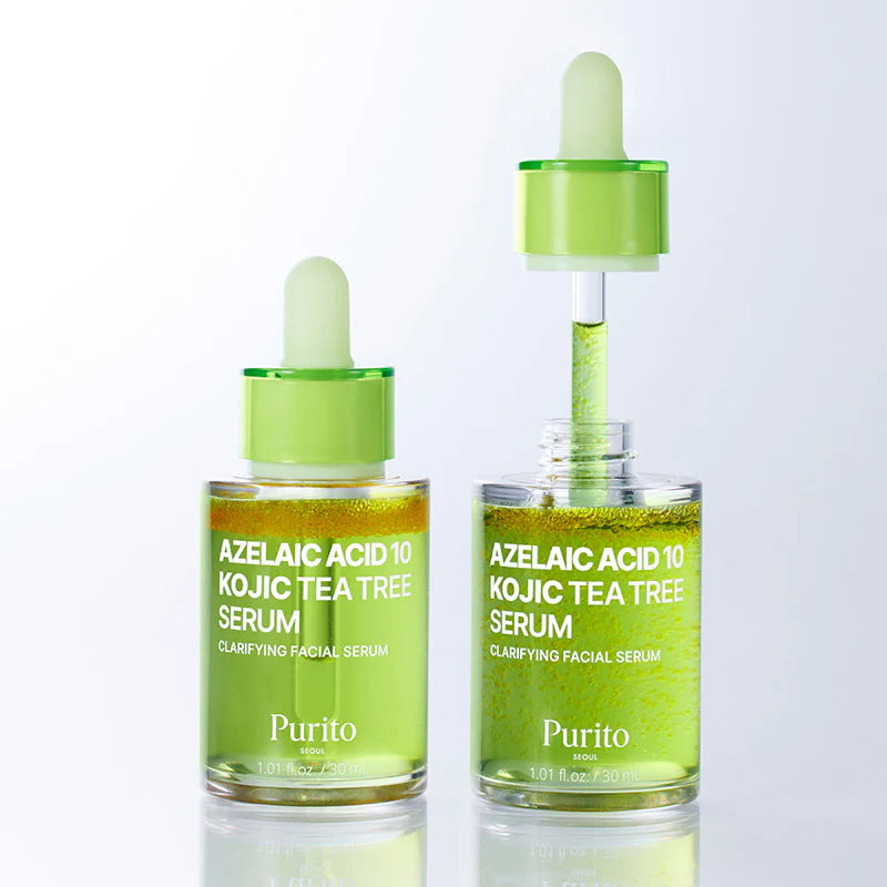 Purito Azelaic Acid 10 Kojic Tea Tree Serum  aselaiin- ja koijhappe ning teepuuõliga seerum, 30ml