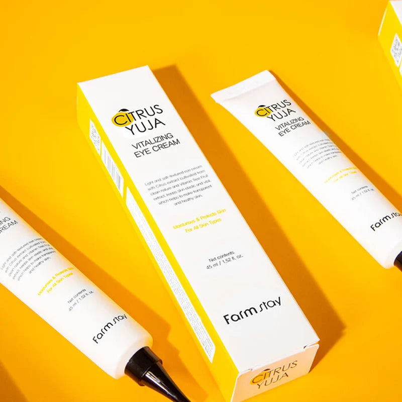 Farmstay Citrus Yuja Vitalizing Eye Cream silmakreem yuzu ekstraktiga, 45ml