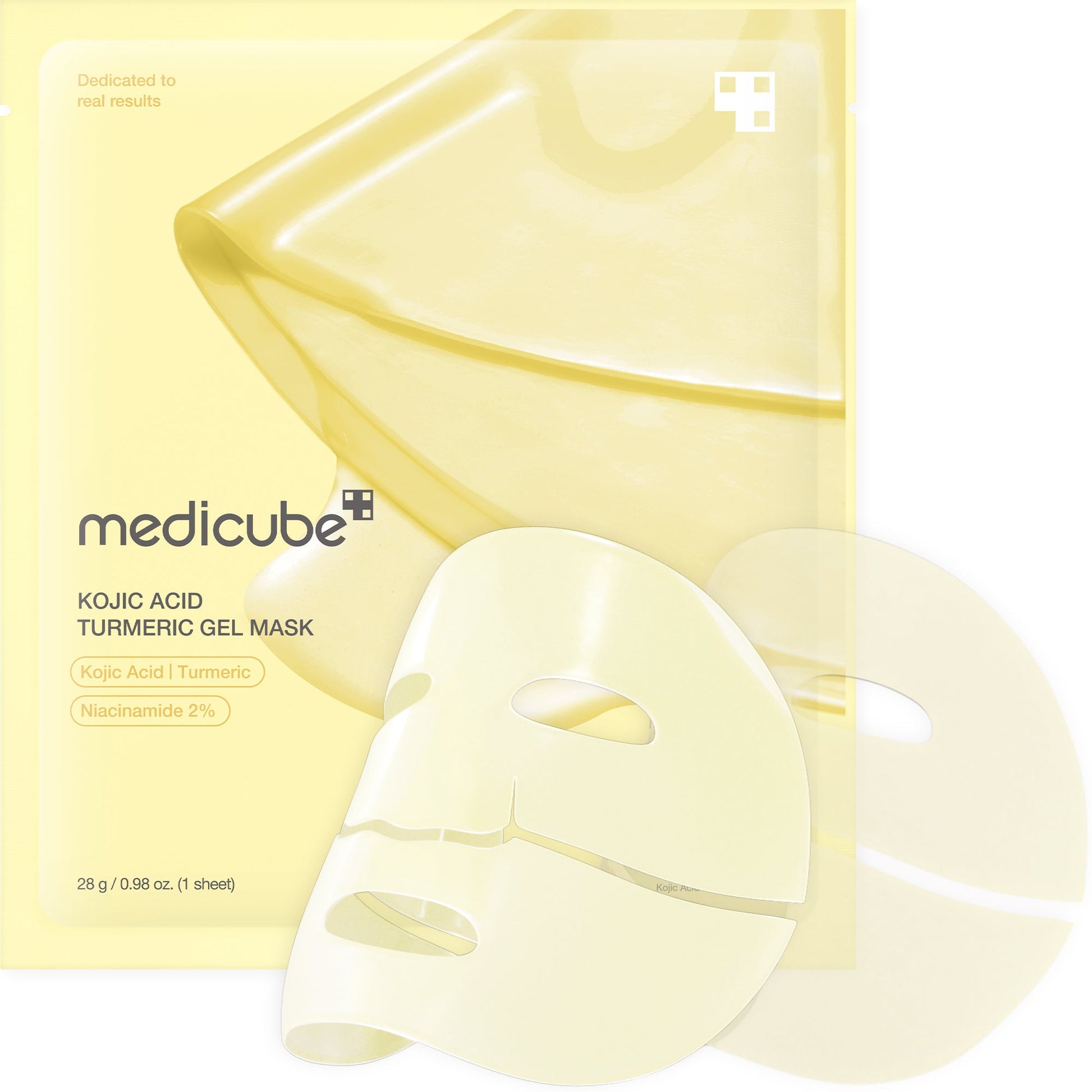 Medicube Kojic Acid Turmeric Gold Jelly Gel Mask – öömask klaasja naha efektiks