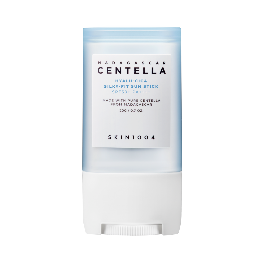 Madagascar Centella Hyalu-Cica Silky-Fit Sun Stick SPF50+ valgel taustal