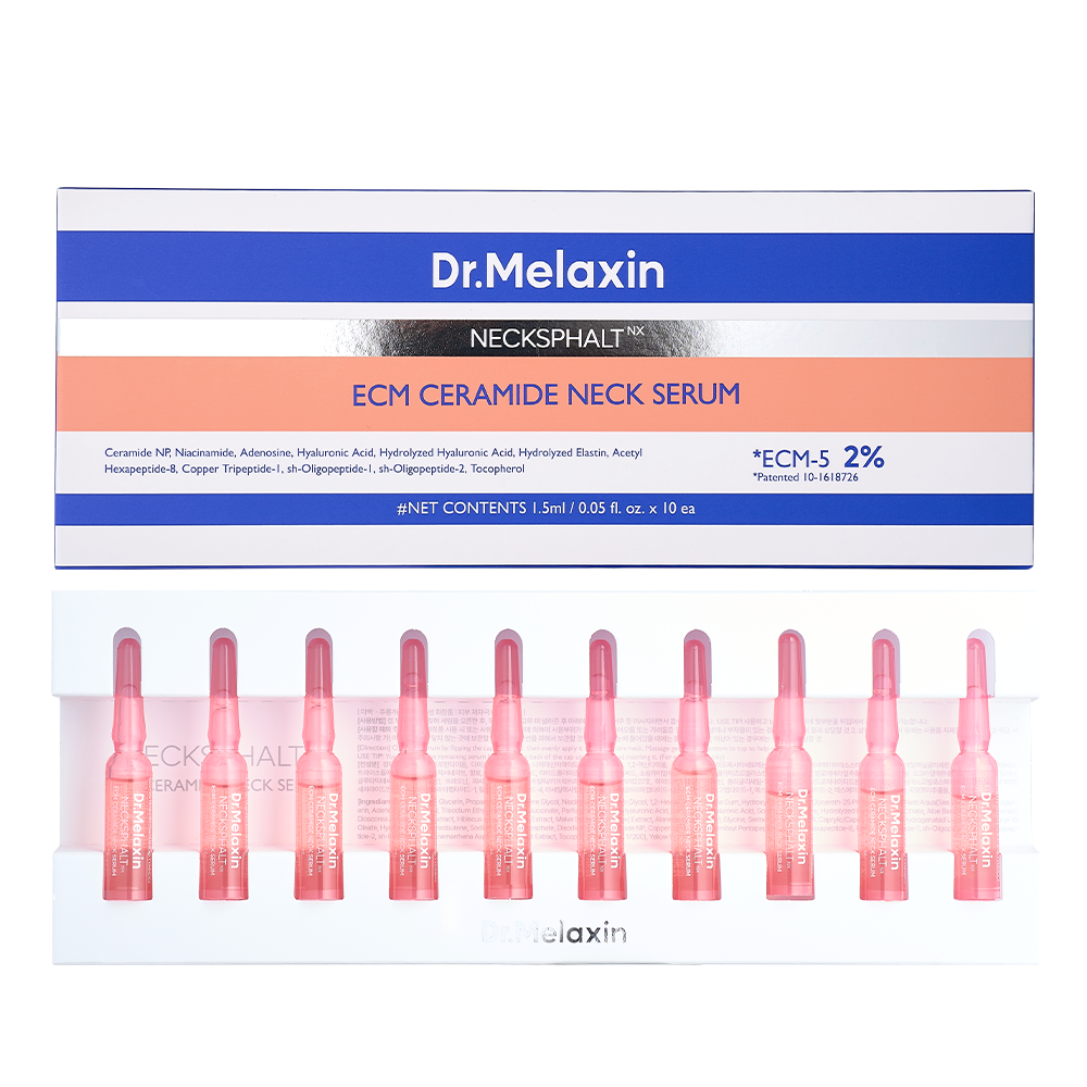 Dr.Melaxin Necksphalt ECM Ceramide Neck Serum - pinguldav kaelaseerum ampullides 10x1,5ml