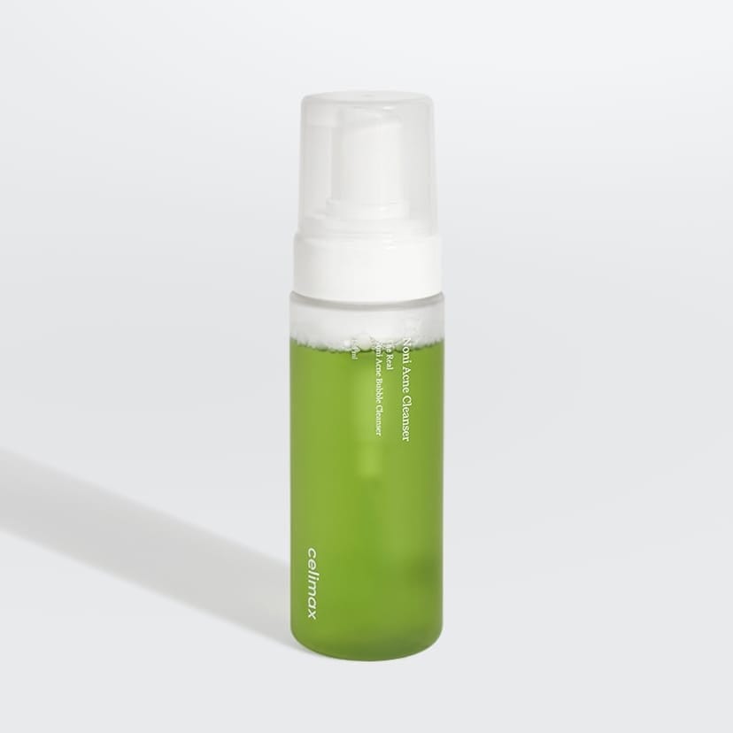 Celimax The Real Noni Acne Bubble Cleanser - madala pH-ga puhastusvaht probleemsele nahale 155ml