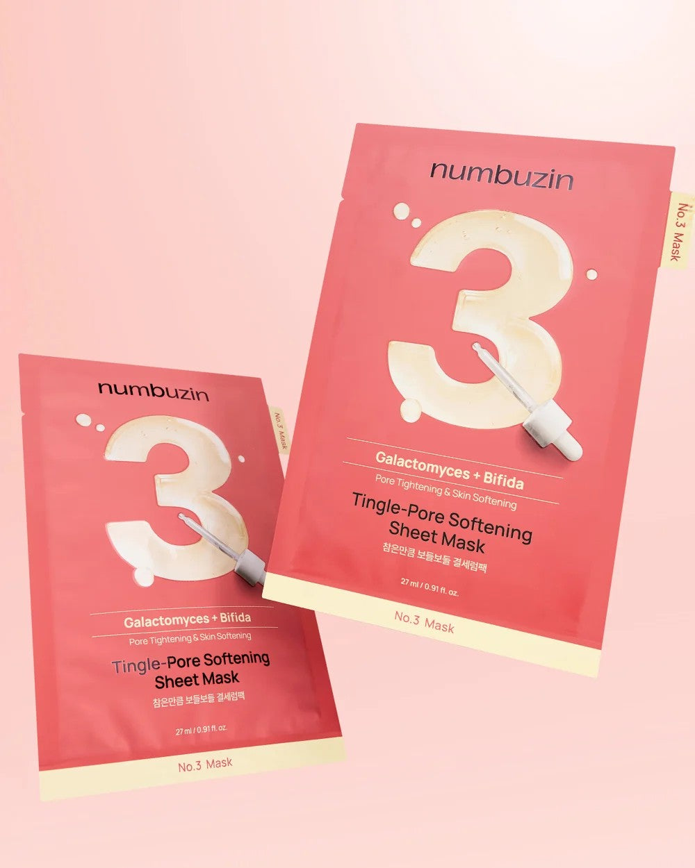 Numbuzin No. 3 Tingle-Pore Softening Sheet Mask, 27ml
