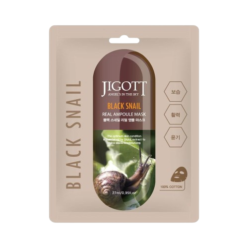 Black Snail Real Ampoule Mask teomutsiiniga kangasmask, 27ml
