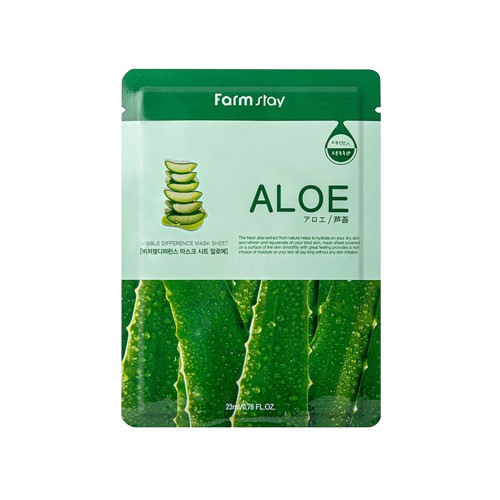 Farmstay Visible Difference Mask Sheet Aloe - aaloekstraktiga kangasmask 23ml