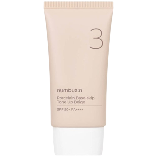 Cosmetic tube labeled 'numbu:n' on a white background