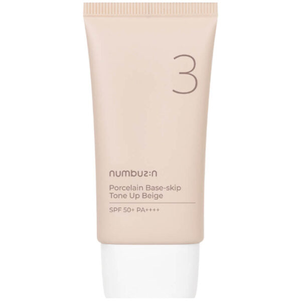 numbuZIN tone up suncream on a white background