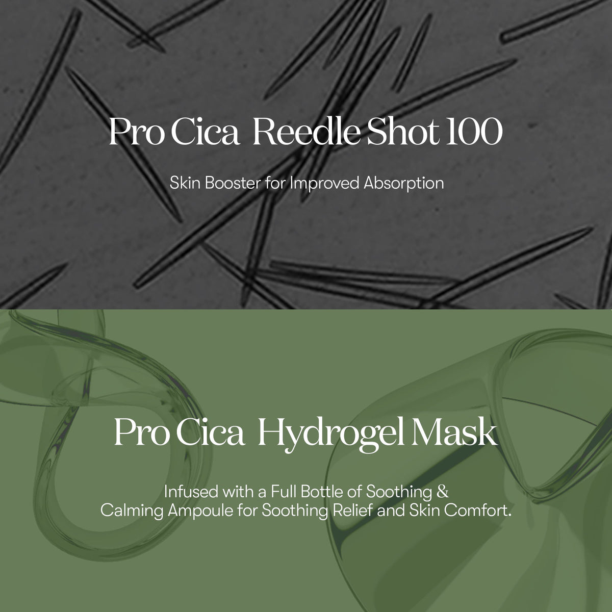 VT Cosmetics Pro Cica Reedle Shot 100 2-Step Hydrogel Mask - rahustav kaheastmeline mask 1tk