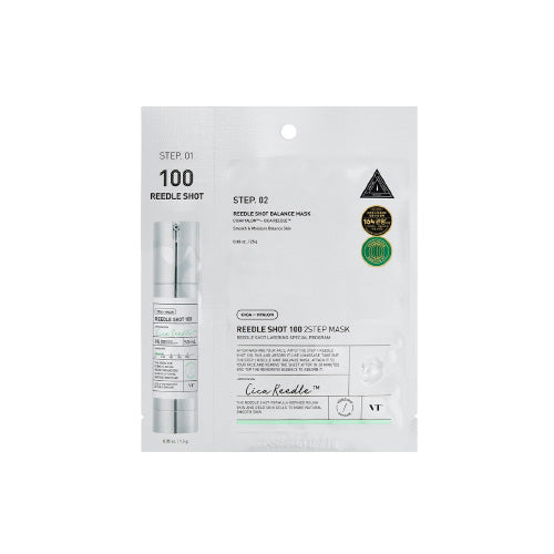 VT Cosmetics Reedle Shot 100 2-Step Mask - kaheastmeline mikronõeltega mask 1tk